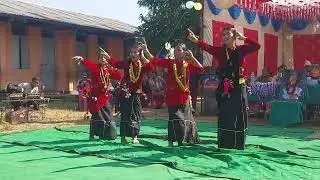 Himani, Anjila, Lakisha & Kriti dance at Balkalyan Basic Level School, Kanchan-4 Beldanda.