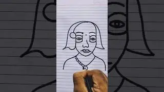 Girl drawing easy #drawing #art #girl #trending #viral
