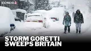 LIVE: Snow blankets the UK as Storm Goretti causes chaos