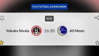 P14 Pohjoinen Futsal-kakkonen 3.1.26 Ysikaks-AS Moon