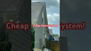 How to install a cheap radon system! #fail #shortsfeed #shortvideo #shorts #short #cheap #radon ￼