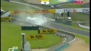 GP2 massive crash at Magny Cours 2007