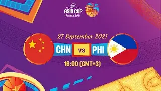 China v Philippines | Full Game | FIBA Women's Asia Cup 2021 - Division A