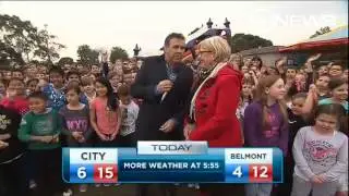 Ten's Mike Larkan mid-week school visit: 22.05.13