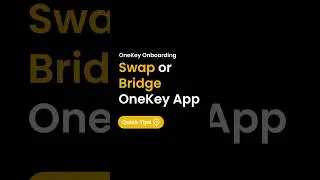 How to Swap or Bridge in OneKey App? #swap #investing #crypto #wallet #bitcoin #ethereum