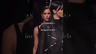 Supermodels Vs Instagram Models #shorts