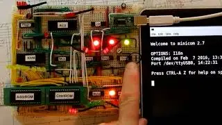 Crazy Small CPU #12: Wiring and Testing the UART