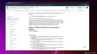 TAG Security and Compliance General Meeting (APAC) - 2025/12/18