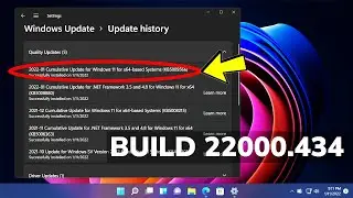 New Windows 11 Update 22000.434 - First Security Update in 2022 for the Main Release