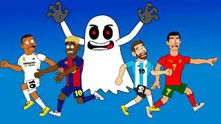 Ghost vs Ronaldo, Messi, Yamal & Mbapp&eacute; 👻😬 | Football animation 