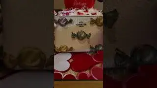 Coach Corner Zip Wristlet, Candy! #unboxing #coach