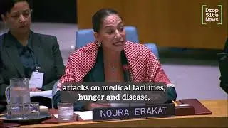 Palestinian attorney Noura Erakat briefs UN for genocide case
