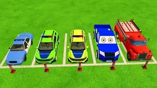 TRANSPORTING FIRE TRUCK, GARBAGE TRUCK & BIG TRUCKS by MAN TRANSPORTER! Farming Simulator 22