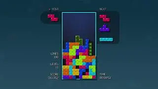 Setting the High Score in Tetris Time Warp (RAW VIDEO)