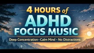 4 Hours of ADHD Focus Music 🎶 | Mind,#ADHD#ADHDFocus#FocusMusic#StudyMusic#ConcentrationMusic#Deep