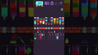 Cups - water sort puzzle | level 363 | ⭐️⭐️⭐️