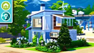 Small Eco Home (98 Tiles) 💡 || The Sims 4 Speed Build (No CC)