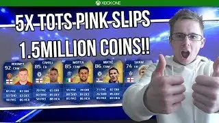 INSANE X5 TOTS PINK SLIPS!! 1.5 MILLION COINS!! FIFA 14 ULTIMATE TEAM