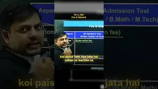 ISI vs JEE: Fee & Stipend ka sach! #vedantu #harshsir #VED #JEEprep #ISIdream #engineering