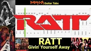 Givin' Yourself Away - RATT - Guitar + Bass TABS Lesson