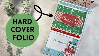 Hard Cover Mini Album Folio Using @NitwitCollections Paper Kit
