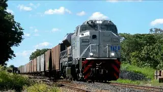 Trem Cargueiro em S&atilde;o Joaquim da Barra-SP.