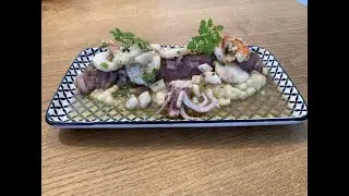Entrecote mit Meeresfrüchten & Sellerie -  Stefan Marquard @ Home 