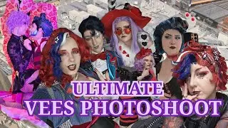 ULTIMATE V's PHOTOSHOOT! [hazbin Hotel] 3 COSPLAYERS = 5 OUTFITS! | 1..2..V!