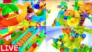Fun Animal Track Marble Run | Creative Dino Block Race ASMR