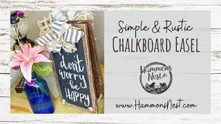 DIY a $5 Chalkboard Easel using sign blanks