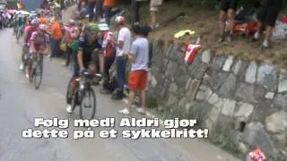 Crash stage 18 Alpe d'Huez tdf13