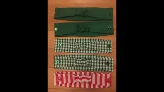 NHS Headband with Buttons - Sewing Tutorial and Printable Pattern