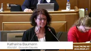 EDU-Grossr&auml;tin Katharina Baumann zum Vorstoss 