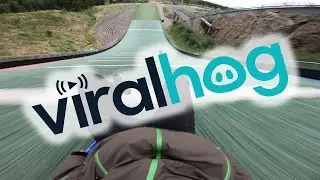 Giant Ski Jump Slide || ViralHog