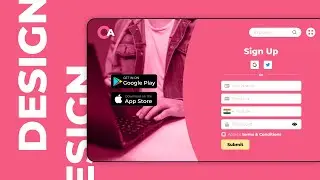 How To design an Awesome Signup Page UI in Figma - Speed Art