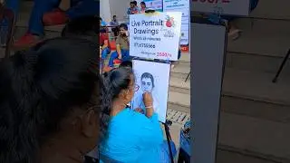 Book Fair 2025 | Live Portrait Drawings #shortsviral #fpyシviral #fpyシ