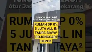 Rumah Murah Bojongsari DEPOK cukup Bayar 5 Juta ALL IN #fyp #rumahtanpadpdepok #rumahdp0 #rumahmurah