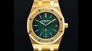 Audemars Piguet ROYAL OAK 15205 GREEN DIAL LIMITED The Hour Glass 15205BA.OO.1240BA.01 Watch Review