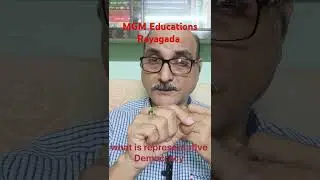 What is representative Democracy||political Science plus two Arts second year Odisha||Chse class