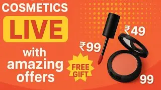 Khushi_Cosmetics Live me mil raha hai 49₹ – 99₹ – 199₹ ke dhamakedaar cosmetic deals 😍