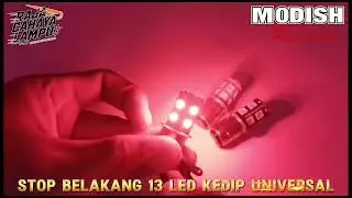 Lampu Stop Rem Belakang LED 13 Mata Flash Universal Motor Matic Bebek Moge Stop Rem LED 13 Mata