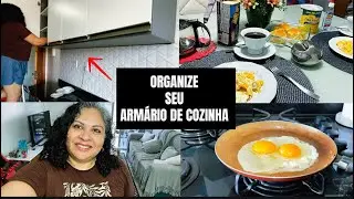 ORGANIZE SEU ARM&Aacute;RIO DE COZINHA || MUITO AC&Uacute;MULO DE LOU&Ccedil;AS || CAF&Eacute; DA MANH&Atilde; COM O MARIDO 