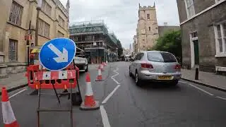 Cycling across Cambridge City in July (x3)