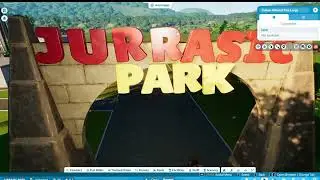 BUILDING THE JURRASIC PARK SIGN IN PLANET COASTER TWO