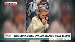 Evelyn Salgado y Claudia Sheinbaum se comunicaron de inmediato tras el sismo | Noticias con Crystal