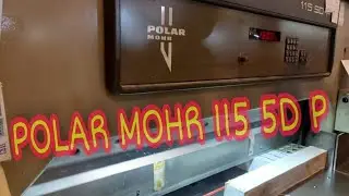 Cutting of Calling Cards || Polar MOHR 115 5D P || Printing and Packaging