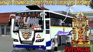 HOW TO DOWNLOAD APSRTC SUPER LUXURY BS6 BUS MOD TUTORIAL|| SUPER LUXURY BS6 BUS MOD RELEASED
