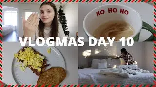 VLOGMAS DAY 10: my wellness era, getting a dip manicure, money guilt chat & cooking breakfast