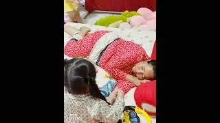 Cute kids check up grandmother health-Khmer