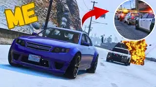 GTA V Snow Road Police Case 🔥 எப்படிடா இங்க இருந்து Escape!? | Fun Tamil Gameplay Grand Theft Auto V